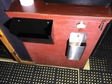 Wall mount bottle opener w/ stainless steel cap catch box