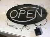 Electronic open sign