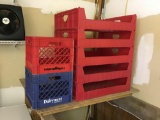 Bakery trays and milk crates