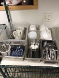 Stainless steel tray and food serving supplies