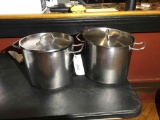 Heavy duty stainless steel kettles w/lids