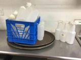Trays and squeeze bottles