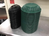 Plastic serving baskets
