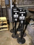 7 pcs heavy duty curbside pickup signs and bases