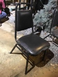Black chairs with backs