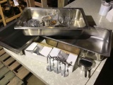 Stainless steel trays, candle warmers, menu holders