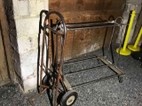 Stainless steel serving tray cart and broken bag cart.