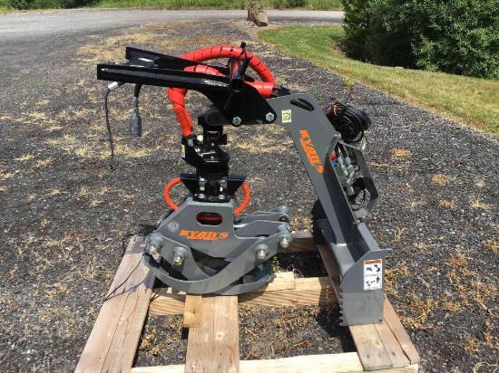 Ryan's Equipment Model 4240 mini skidloader mount hydraulic grapple