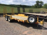 Cam Superline Warrior skidloader trailer, 16 ft long