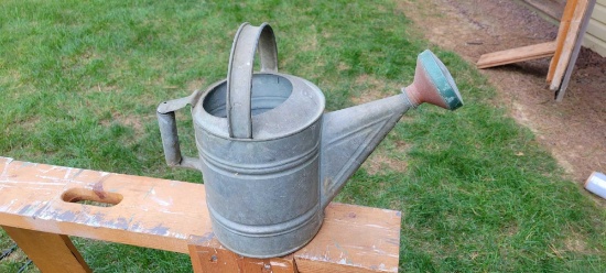 galvanized sprinkler can