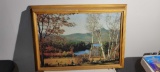 lighted and framed picture