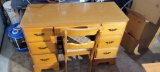 desk with chair