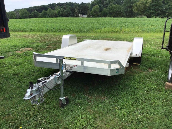 Aluma tilt trailer, 7ft x 14ft, aluminum