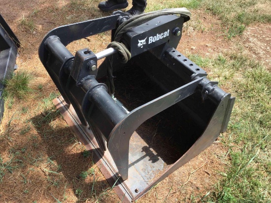 Bobcat mini hook up grapple bucket