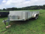Aluma 10,000 lbs. aluminum tilt trailer,