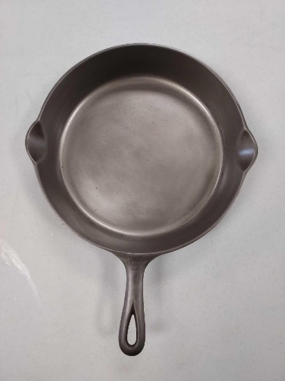 Griswold #9 Block Lettered Frying Pan W/Heat Ring & Plating MFG 1930s-1940s