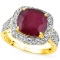 Genuine Ruby & Diamond Ring