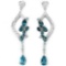 Natural London Blue Topaz Earrings