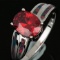 Natural Mozambique Garnet Ring