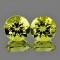 Natural Green Gold Lemon Quartz Pair 10.00 MM - VVS