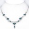 Natural Stunning London & Sky Topaz 91.25 Cts Necklace