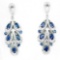 Natural Blue Sapphire Earrings