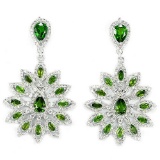 NATURAL AAA GREEN CHROME DIOPSIDE Earrings