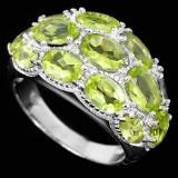 Natural Peridot Gemstone Ring