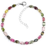 Natural Multi Color Tourmaline Bracelet