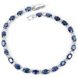 Natural Blue Sapphire 55 Carats Bracelet