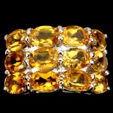 Natural  Yellow Citrine 35 Carats Ring