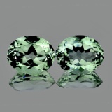 Natural Light Green Tea Amethyst Pair 12x10 MM - VVS