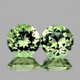 Natural Green Tea Color Amethyst Pair 12.00 MM - VVS