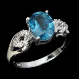 Natural London Blue Topaz Ring