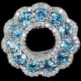 Natural Swiss Blue Topaz Ring