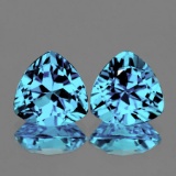 Natural  Sky Blue Topaz Pair 12.00 MM