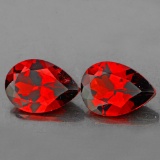 Natural Mozambique Garnet Pair 10 x 7 MM - VVS