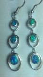 Full Fire Ethopian Opal Earrings