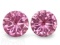 Natural Pink Round Sapphire Pair 2.52 Carats - VVS