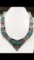 Tibet Natural Stone Hand Made Turquoise, Coral Necklace