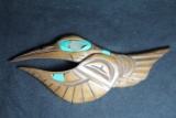 West Coast Native Hand Carved Hummingbird