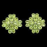 Natural Peridot 46 carats Earrings