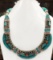 Tibet Hand Made Natural Turquoise & Coral Necklace