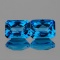 Natural Swiss Topaz Pair 8x6 Mm - VVS