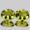 Natural Green Gold Lemon Quartz Pair 15x12 MM - VVS