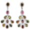 NATURAL MULTI COLOR TOURMALINE EARRING