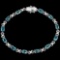 Natural SKY Oval BLUE TOPAZ  Bracelet