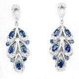 Natural Blue Sapphire Earrings