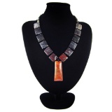 Natural Multi-Color Picasso Diamond Polished Necklace