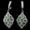 Natural Rich Green Emerald 44.89 Ct Earrings